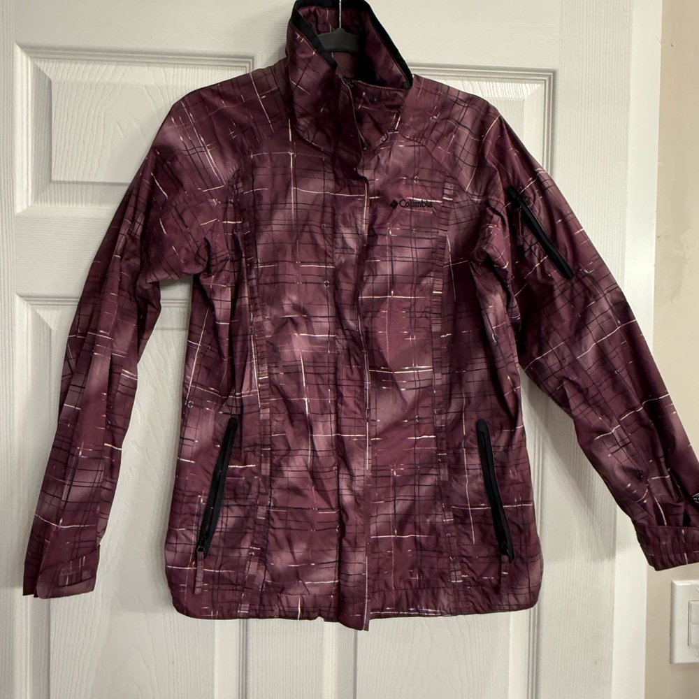 Columbia Women's Burgundy Jacket Omni Tech Size XS